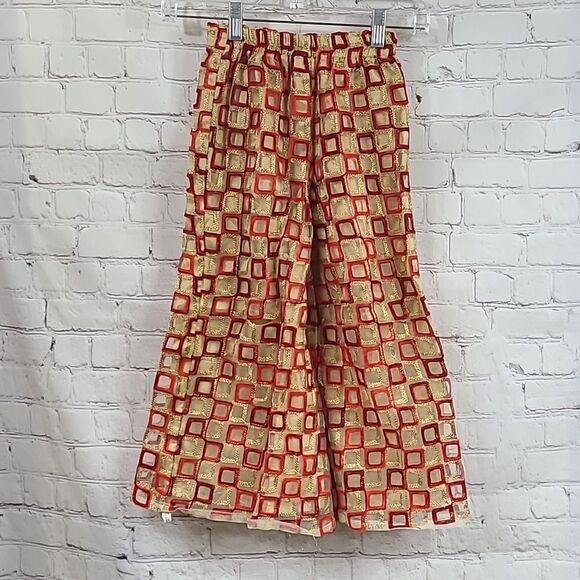 Girls Embellished 3pc Salwar Suit Set Chinon Georgette Kurta Indian Festive Wear - Picture 10 of 16